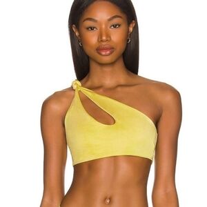 New!Baobab Collection Taki One Shoulder Bikini Top in Lima